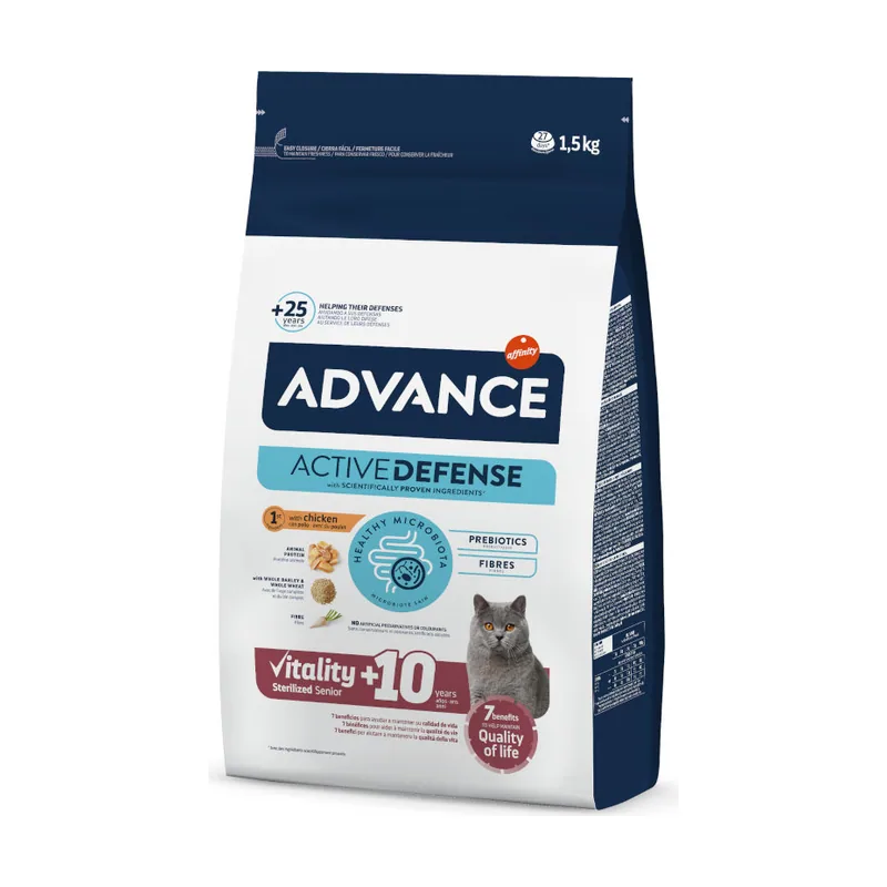 Advance 1.5 kg Sterilized +10 pollo y cebada pienso