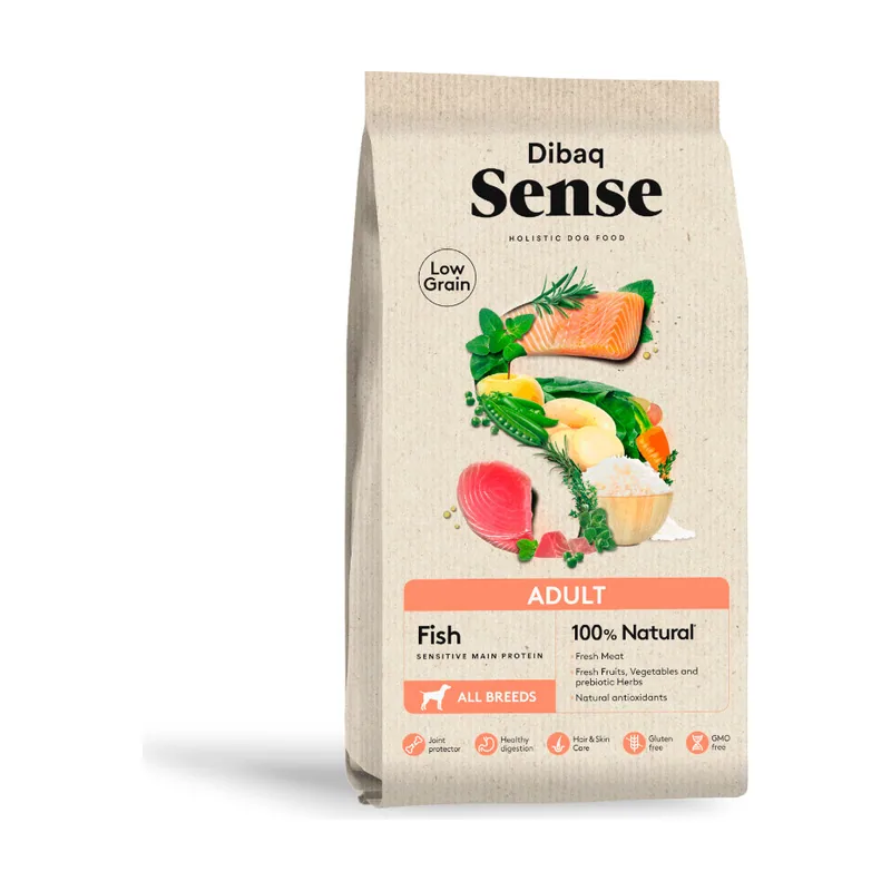 Dibaq 12 kg Sense Low Grain Adult Pescado Pienso para perro