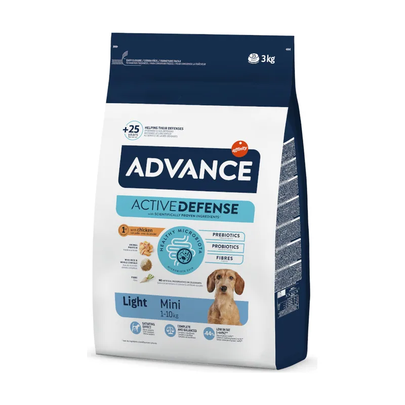 Advance 3 kg Mini Light Pollo y Arroz pienso