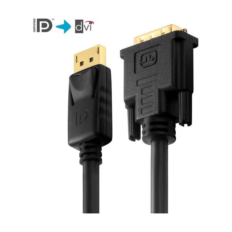 Purelink FlexInstall PI5200-020 adaptador de cable de vídeo 2 m DVI-D DisplayPort