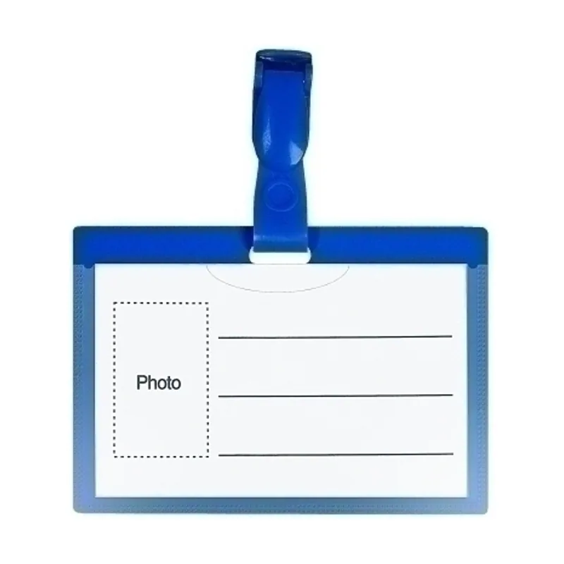 Funda distintivo con pinza giratoria 57x90mm paquete de 100
