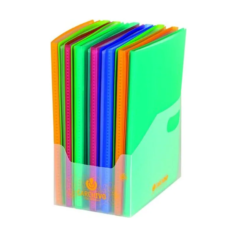 Carchiplas Carpeta fundas tarifario carchivo pp carchiplas-book flexible canguro fº surtido expositor de 19 7x 20 fundas 7x 30 fundas 5x 40 fundas