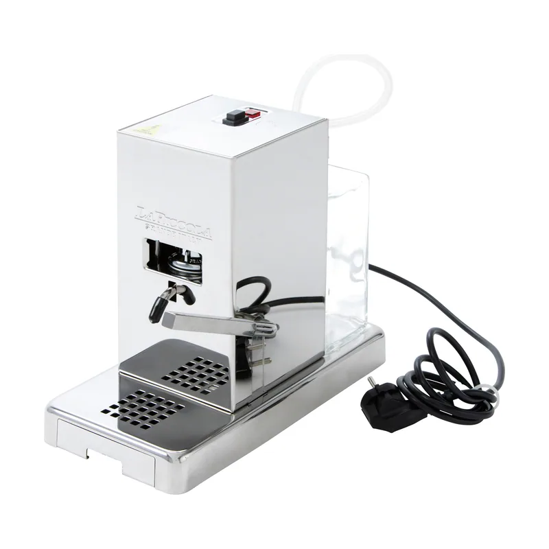 La Piccola Espressomaschine für ESE-Pads Lucidatura Edelstahl hochglanzpoliert