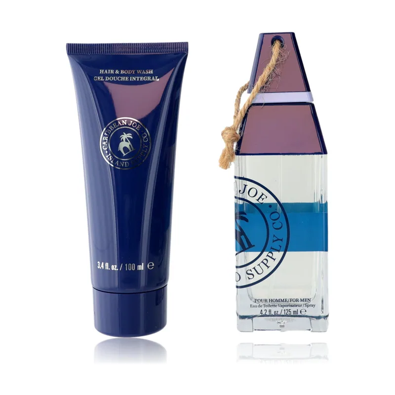 Caribbean Joe sapphire sands gift set edt + hair & body wash