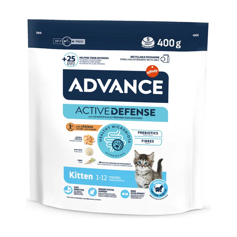 Advance 400 g Pollo y Arroz pienso para gatitos