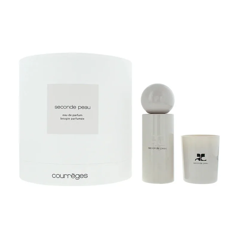 Courreges seconde peau gift set edp + 75g candle