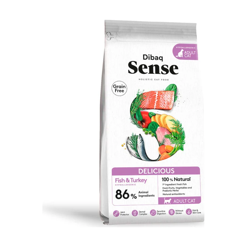 Dibaq 1.5 kg Sense Delicius Grain Free Adult Pescado y Pavo pienso