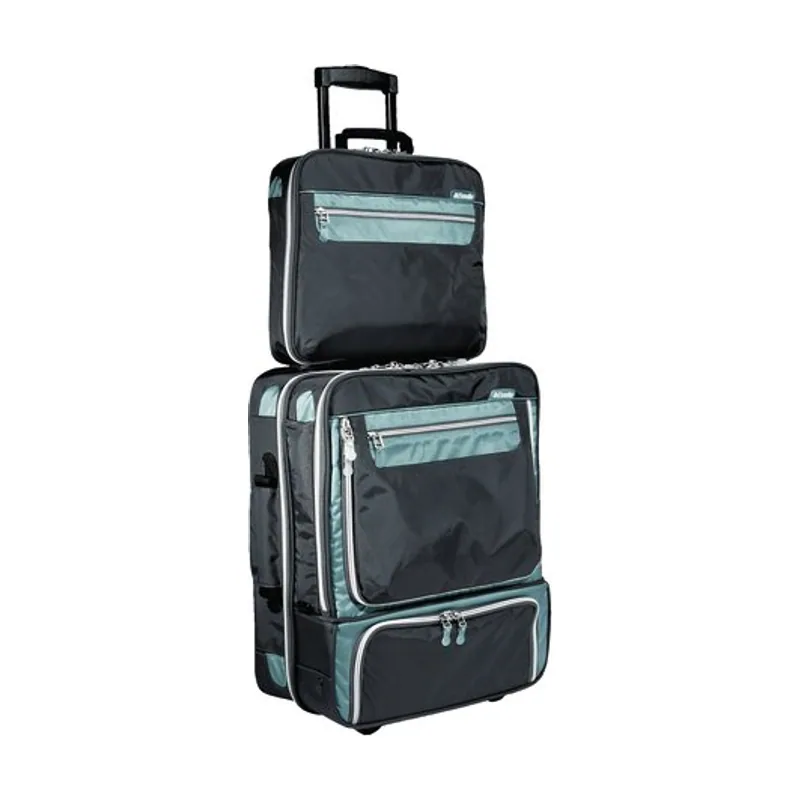 Maleta-trolley para portatil premium 49x20x40 gris 2 ruedas