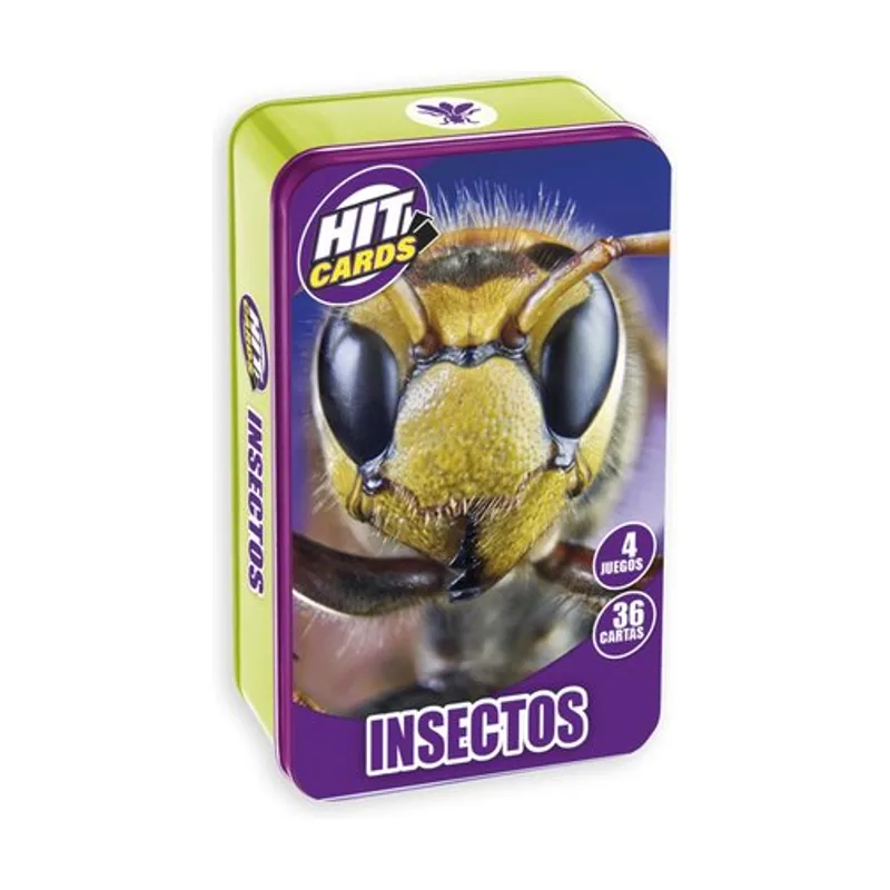 Juego de Cartas Hit Cards 'Descubre los Insectos más sorprendentes del Mundo'