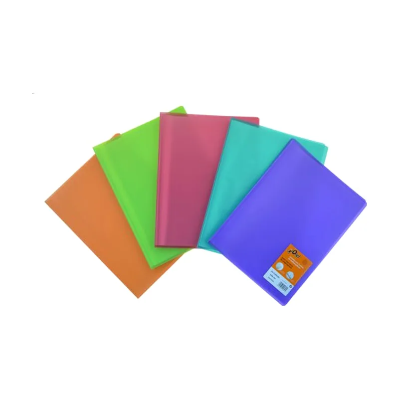 Olef Carpeta fundas tarifario pp trans. a4 50 f. 6 col. azul-naranja-rojo-verde-violeta-verde