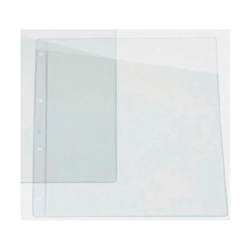 Iberplas Funda para planos pvc 100µ pl.nj. a4 corte diagonal 4 tal. paquete de 100 medidade la funda 211 x 300 mm el hueco 192 x 297 mm