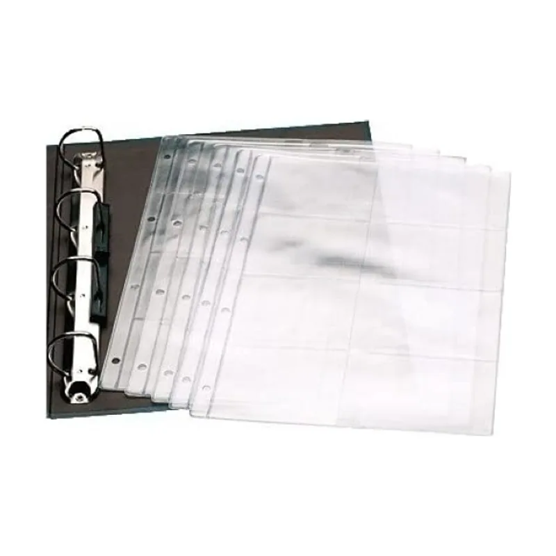 Iberplas Funda para tarjetas pvc 150µ a4 8 dptos. 4 tal. bolsa de 10