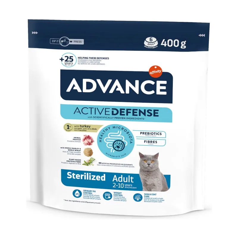 Advance 400 g Adult Sterilized Pavo y Cebada pienso