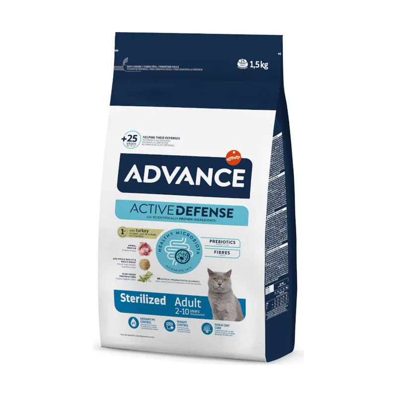 Advance 1.5 kg Adult Sterilized Pavo y Cebada pienso