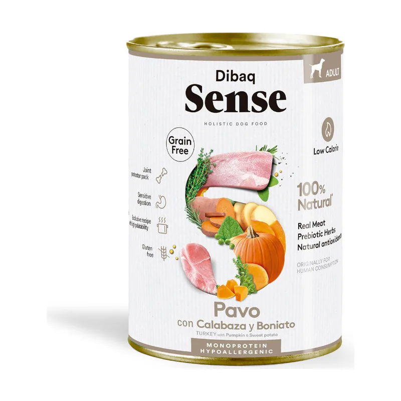 Dibaq 380 g Sense Hipoalergenic Pavo y Calabaza lata