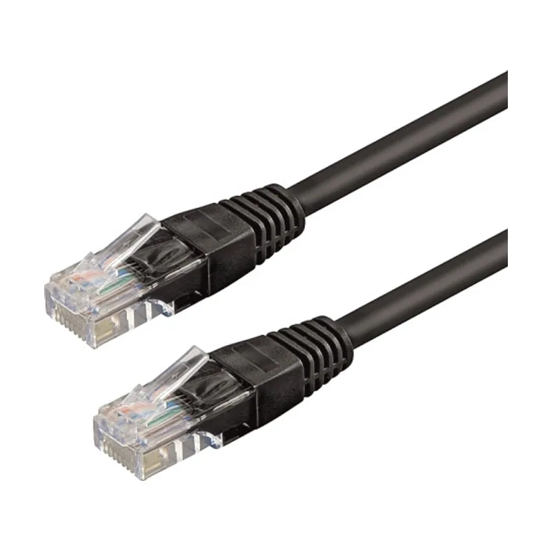 WPC-PAT-6U020BL cable de red Negro 2 m Cat6 U/UTP UTP