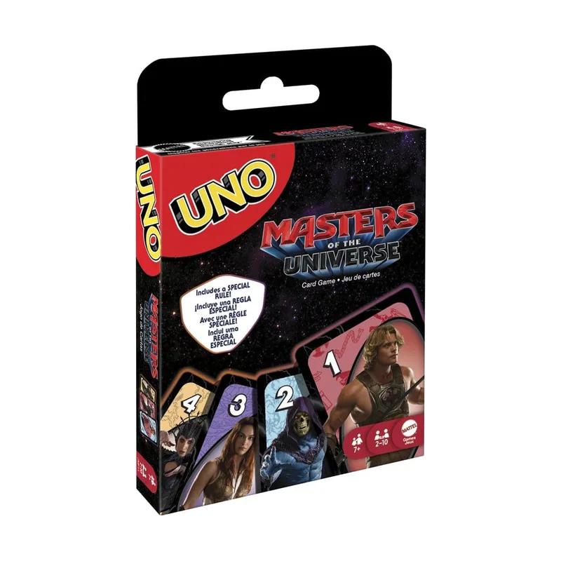 Games UNO Masters of The Universe Juego de Cartas con baraja temática de la película para niños