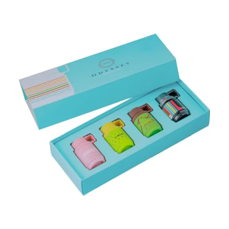 Odyssey gift set dubai chocolat edp + candee edp + spectra rainbow edp + limoni fresh edp