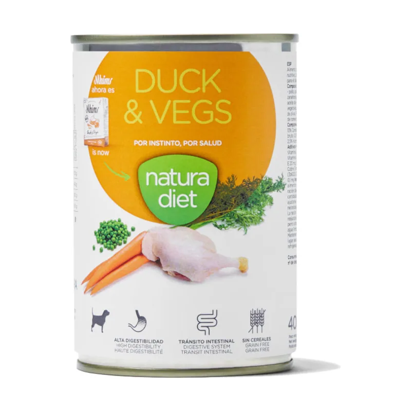 Natura Diet 400 g Pato y Verduras latas