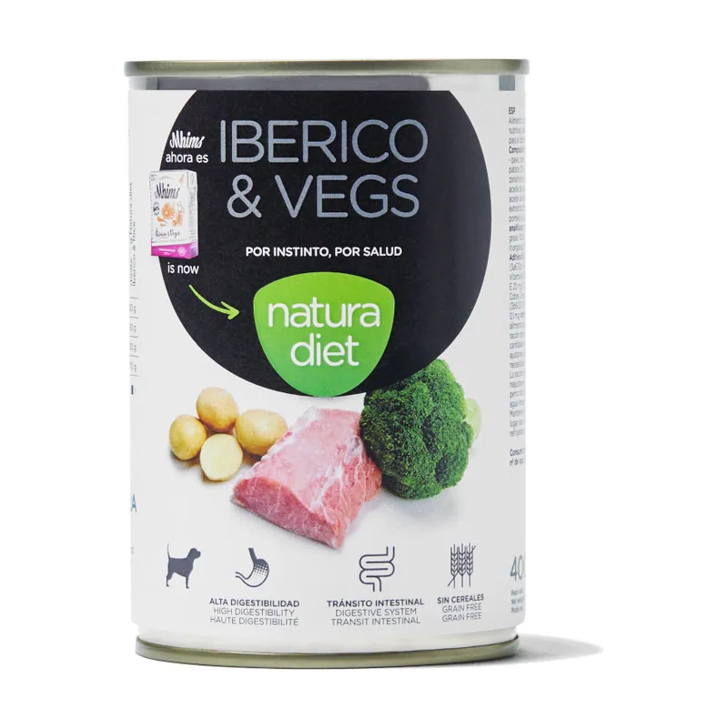 Natura Diet 400 g Cerdo Ibérico y Verduras latas