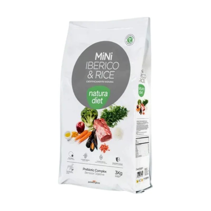 Natura Diet 85 g Mini Ibérico y Arroz Pienso