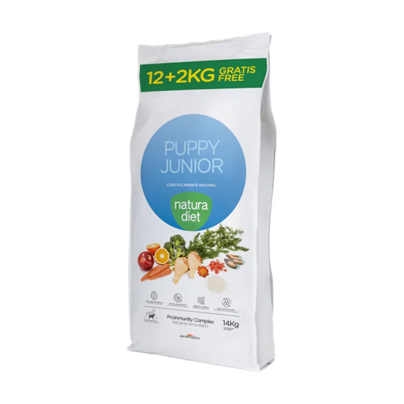 Natura Diet 14 kg 12 + 2 kg ProInmunity Complex Pienso Natural Pollo para cachorros