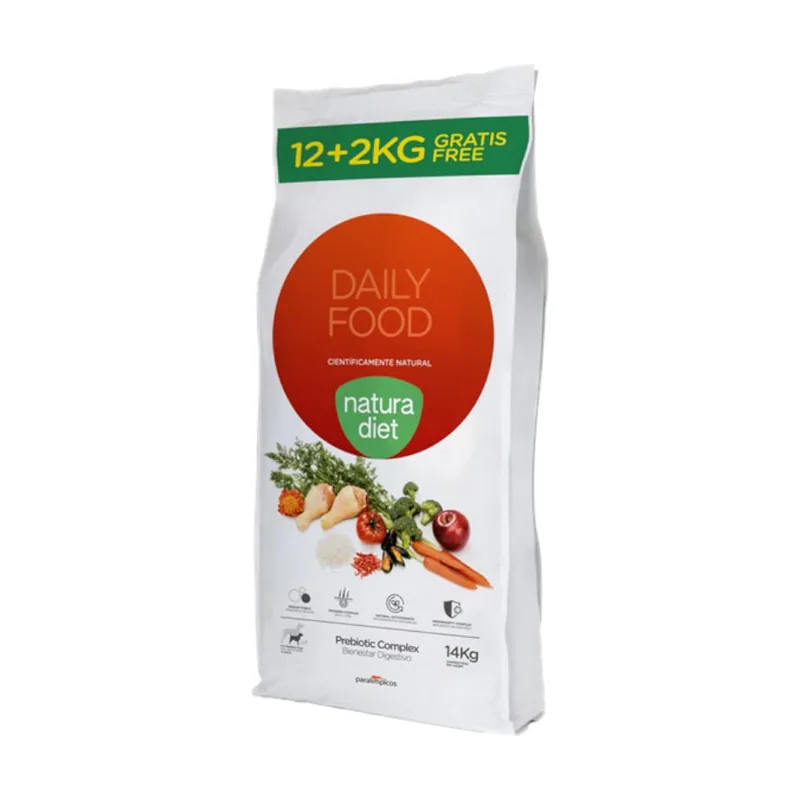 Natura Diet 14 kg 12 + 2 kg Daily Food pienso