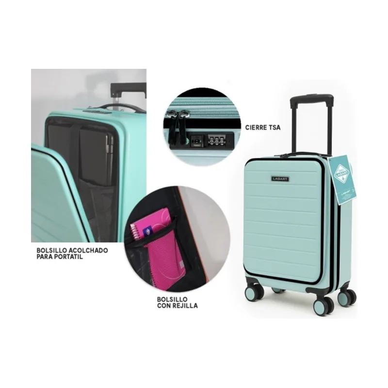 Maleta trolley pocket de cabina rigida 20â 55x34x25cm