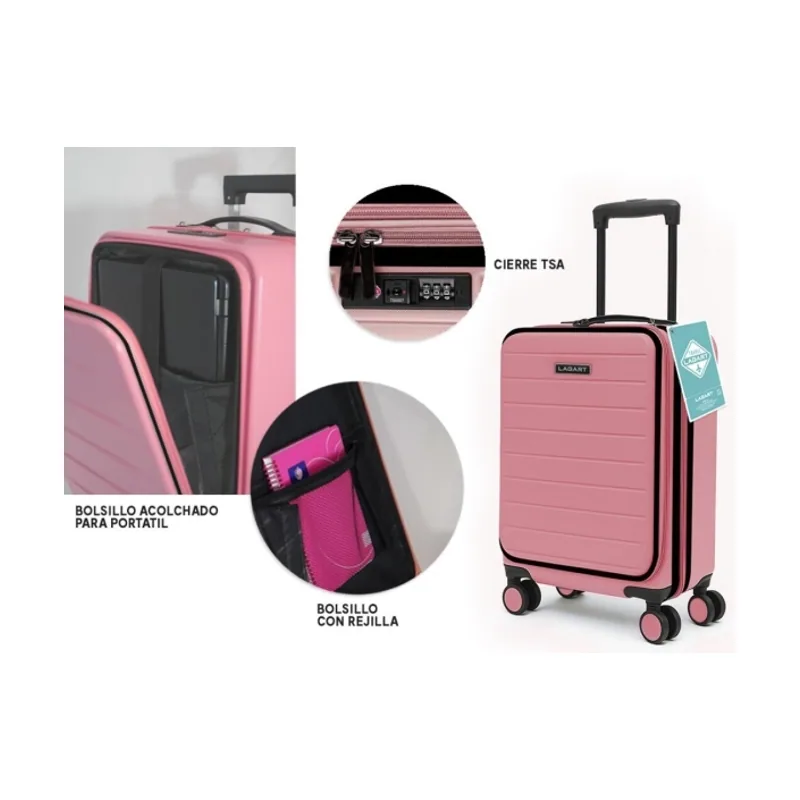 Maleta trolley pocket de cabina rigida 20â 55x34x25cm