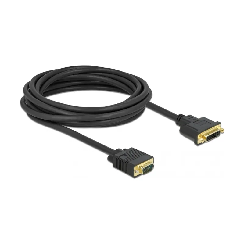 Cable DVI 24+5 hembra a VGA macho 5 m