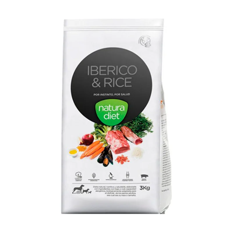 Natura Diet 3 kg Ibérico y Arroz pienso
