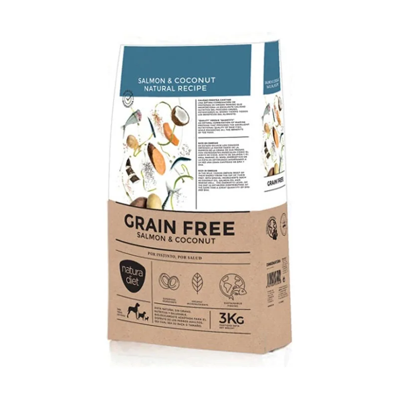 Natura Diet 3 kg Grain Free salmón pienso