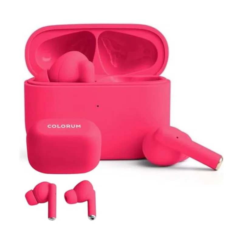 Colorum TWS Auriculares Bluetooth Magenta