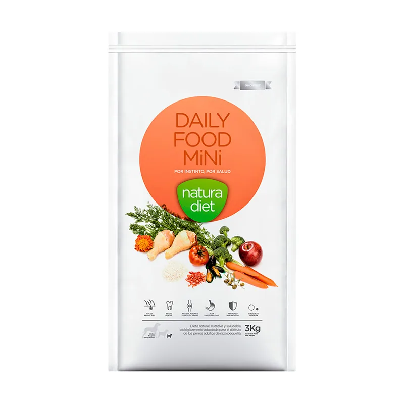 Natura Diet 3 kg Adult Mini Daily Food Pollo pienso