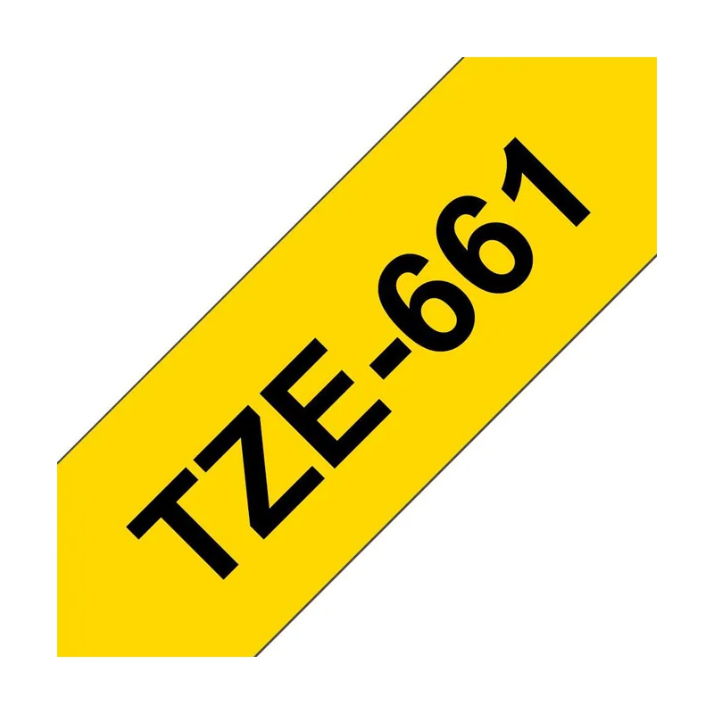 Brother Label 36mm black n yellow8m