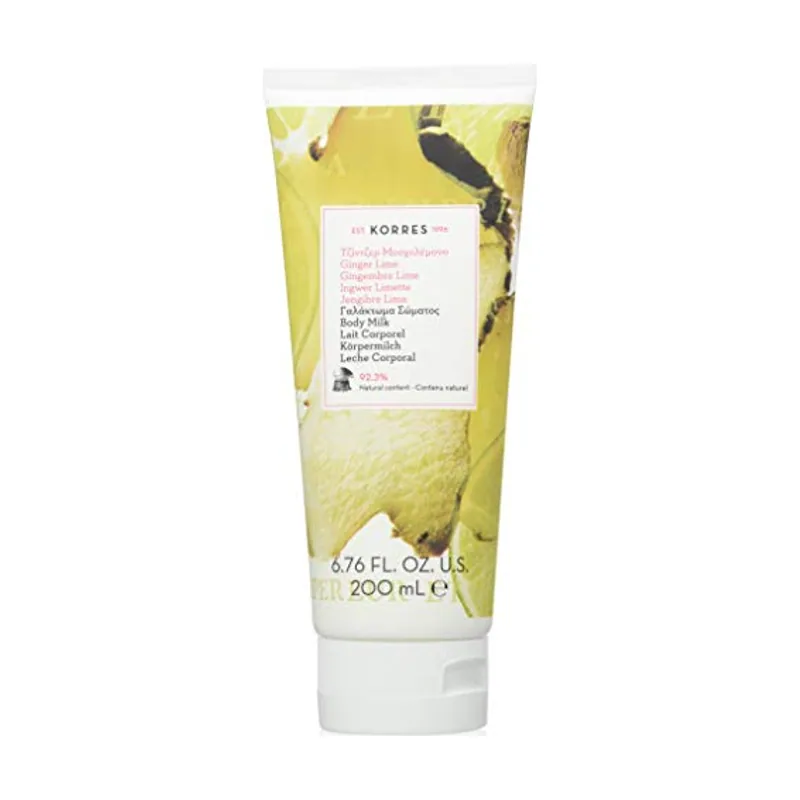 Lime Ginger Bodymilk con aceite de almendras nutritivo con aroma cítrico a lima y notas de jengibre