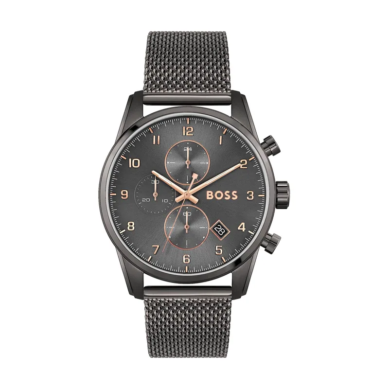 Hugo Boss BOSS Reloj Cronógrafo de Cuarzo para hombre con correa de malla
