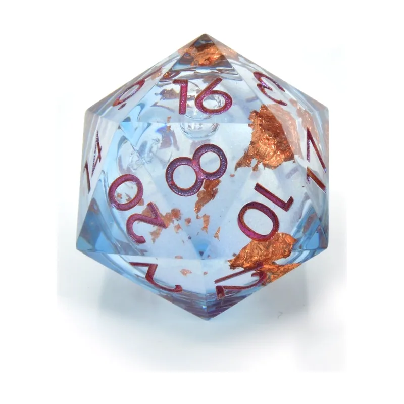 Critstones liquid core dado d20 seraphic reverie 3 cm
