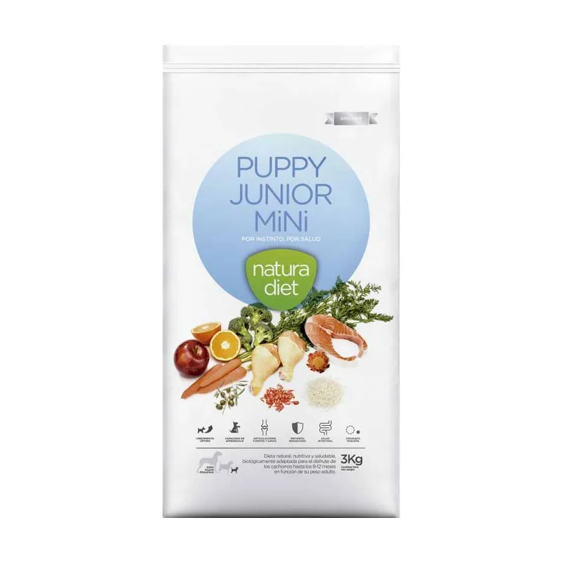 Natura Diet 3 kg Puppy Junior Mini Pollo pienso