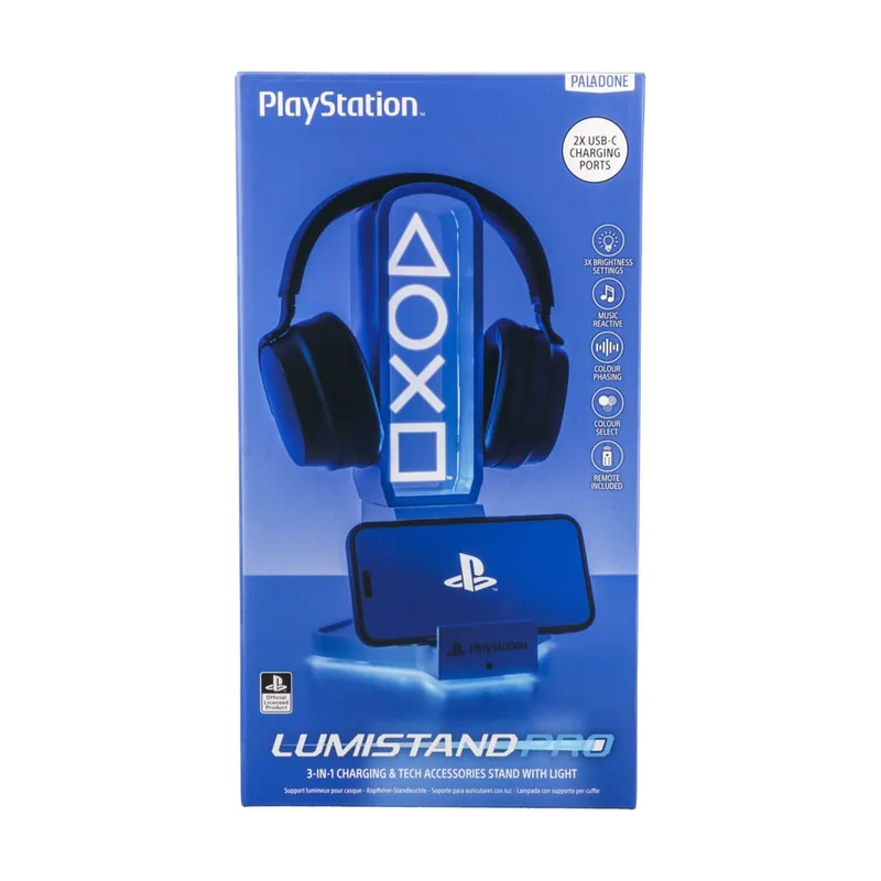 PlayStation Soporte para Auriculares 3 en 1 y estación de Carga tecnológica con Soporte