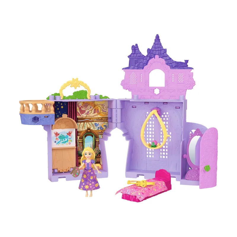 Disney Princess Casa de muñecas Storytime Stackers de Rapunzel de Disney Princesas con muñeca pequeña
