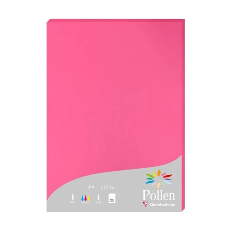 Pollen papel para impresora de inyección de tinta A4 210x297 mm 25 hojas Fucsia