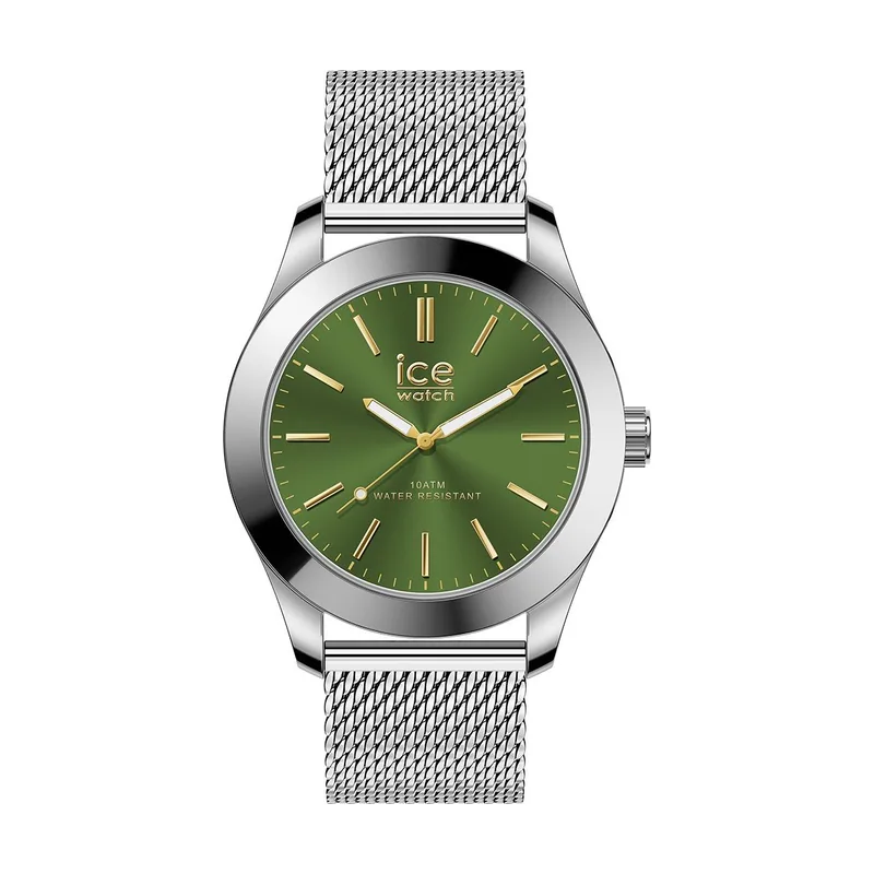 Ice-Watch de Acero Plateado y Verde milanés