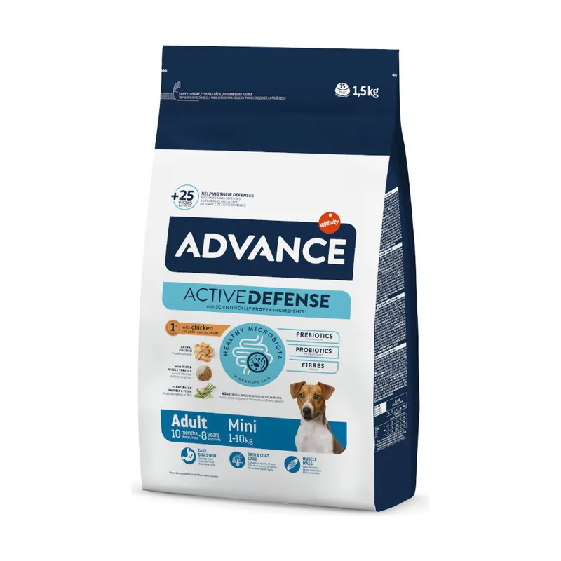 Advance 1.5 kg Active Defense Mini Adult Pollo y Arroz pienso