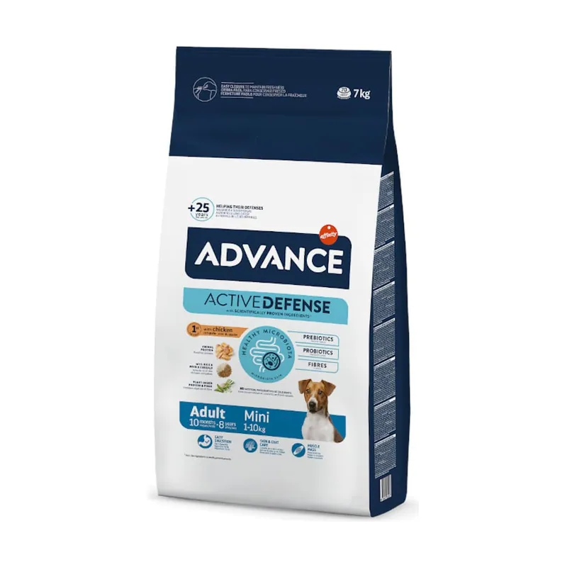 Advance 7 kg Active Defense Mini Adult Pollo y Arroz pienso