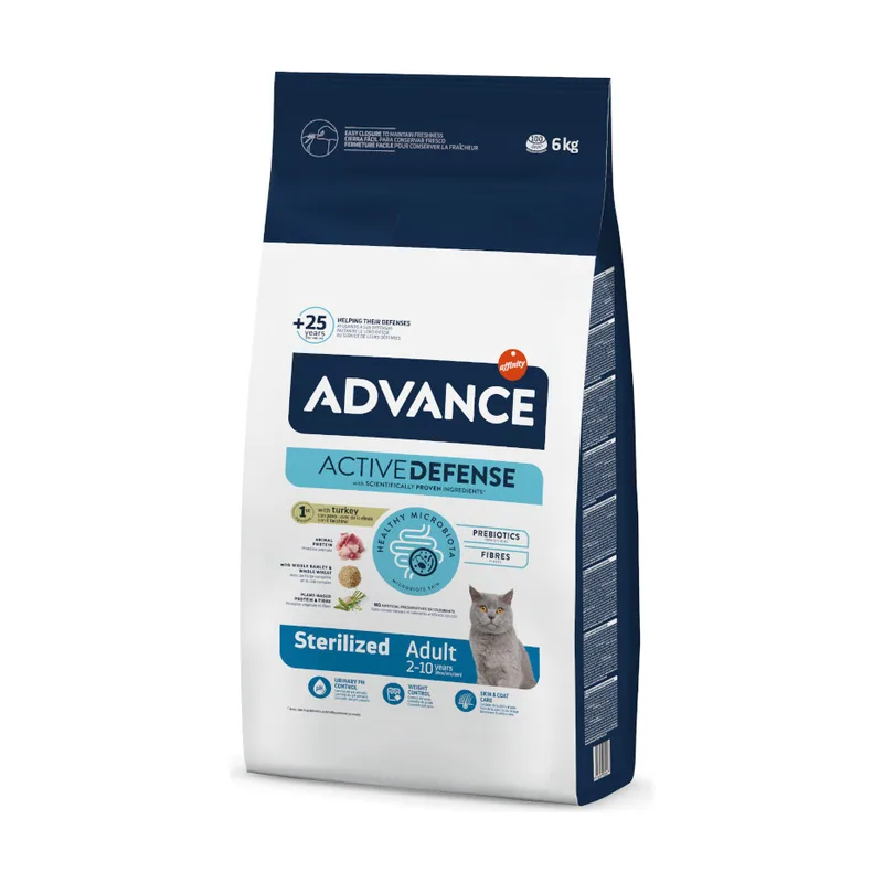 Advance 6 kg Adult Sterilized Pavo y Cebada pienso