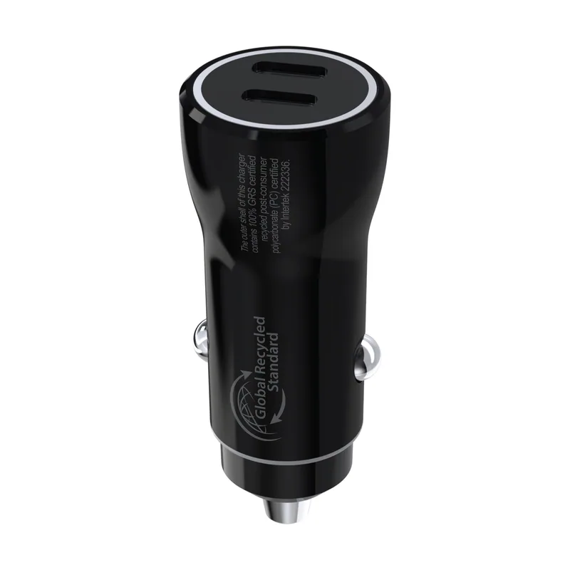 For change cargador coche 2 usb-c