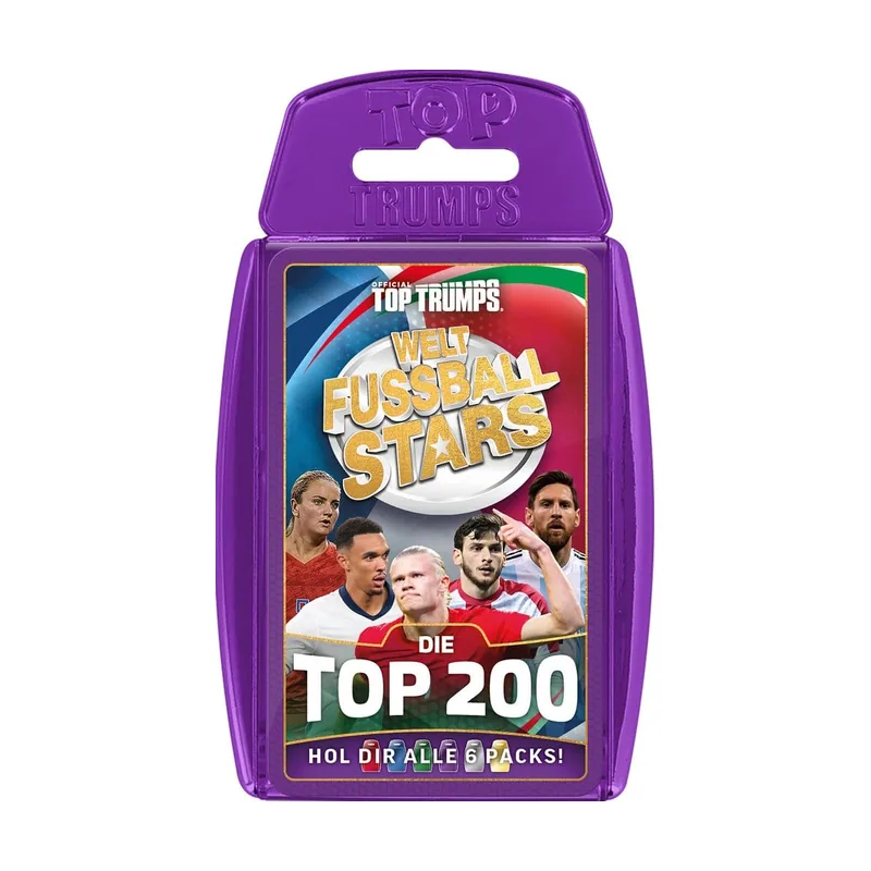 Winning Moves World football stars juego de cartas 200 pack 4 *edición alemana*