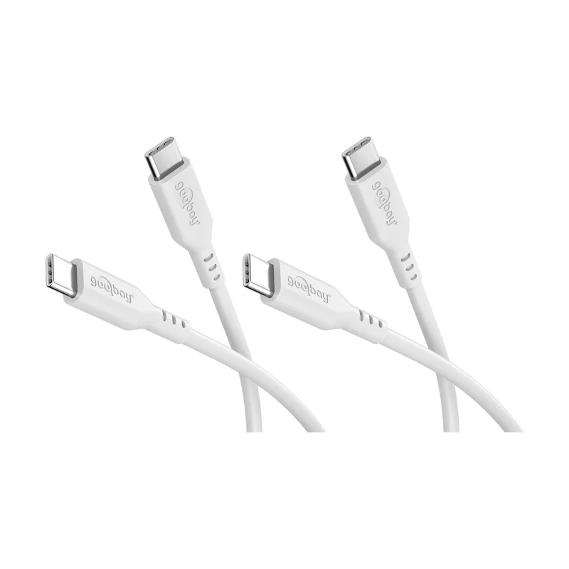 GooBay Juego de 2 cables usb-c de silicona