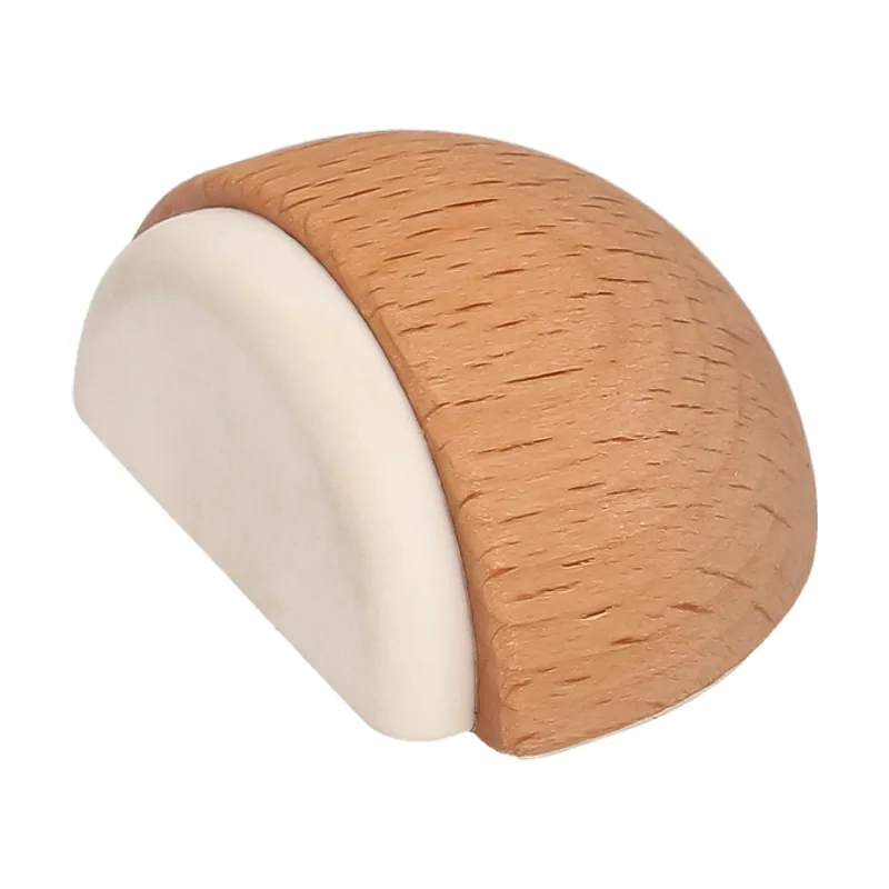 - Tope Puerta Adhesivo Madera Media Luna Roble